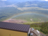 富士山 虹